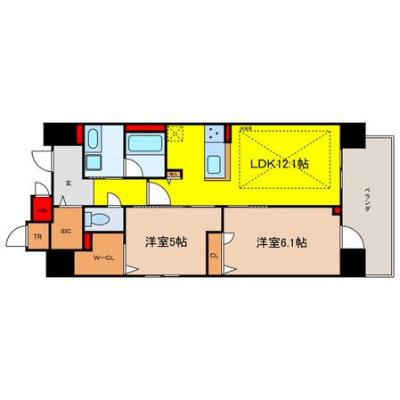 IBC Residence Westの物件間取画像